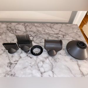 BRAND NEW in boxes 5 piece Dyson Supersonic Hairdryer attachment set